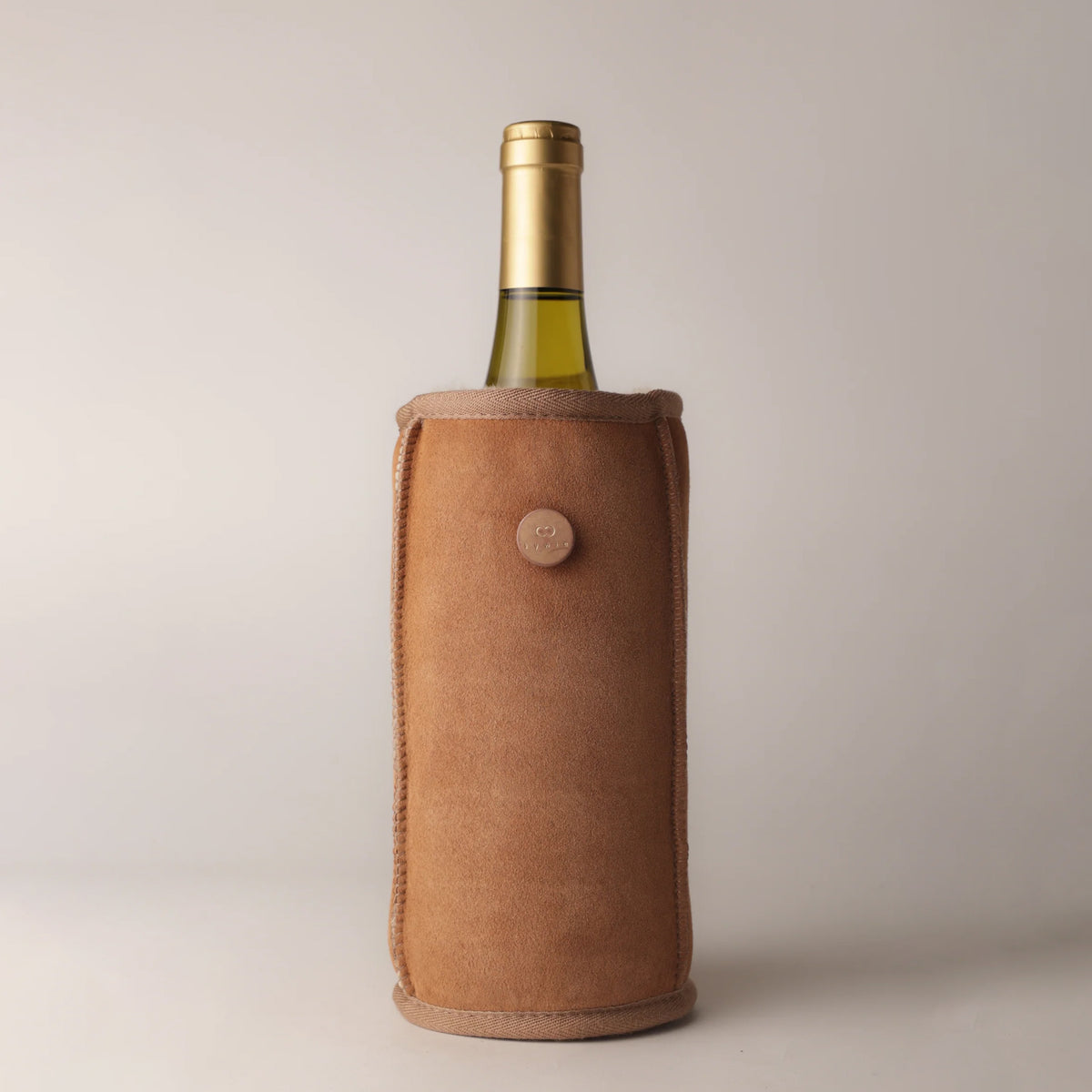 Fur Wine Cooler - Suede