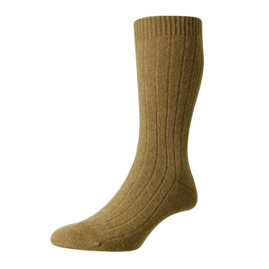 Men's Cashmere Socks - Camel