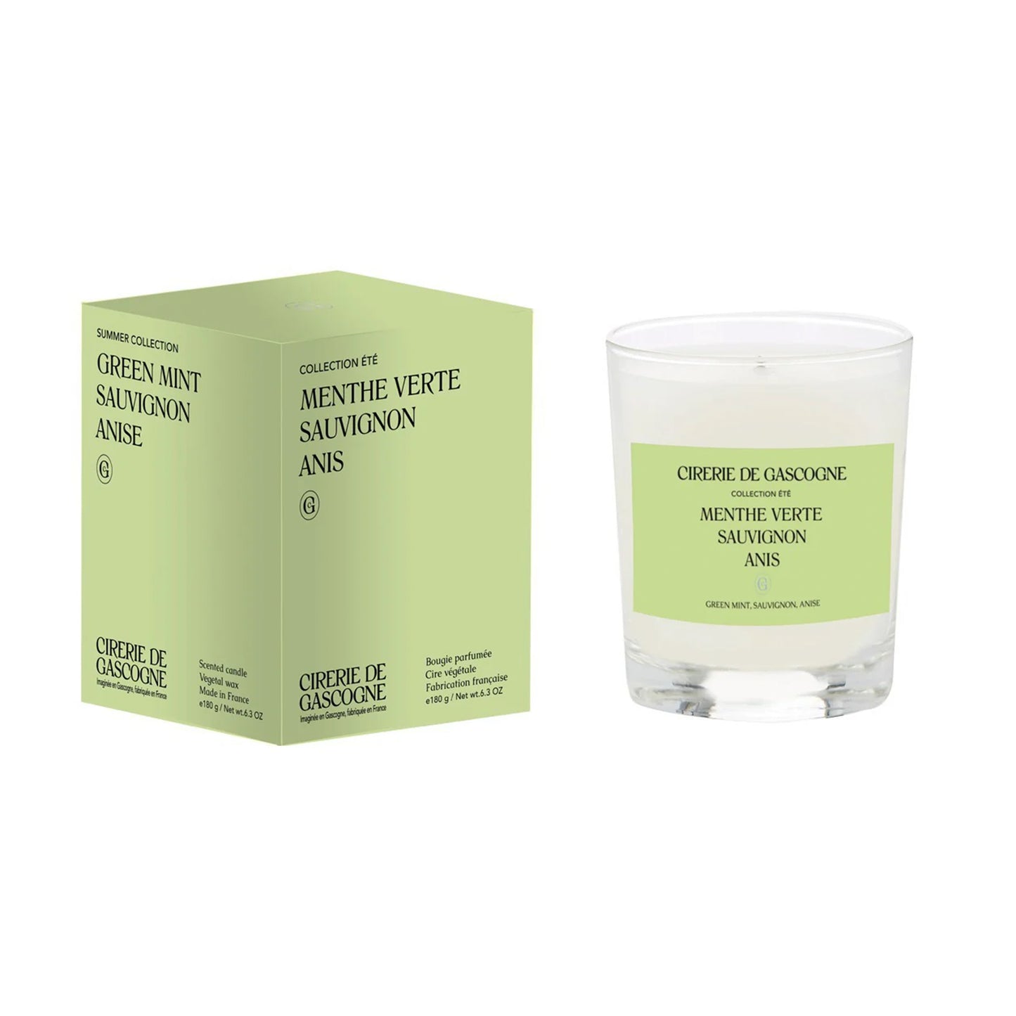 Cirerie de Cascogne - Scented Candle - Menthe verte, Sauvignon & Anis