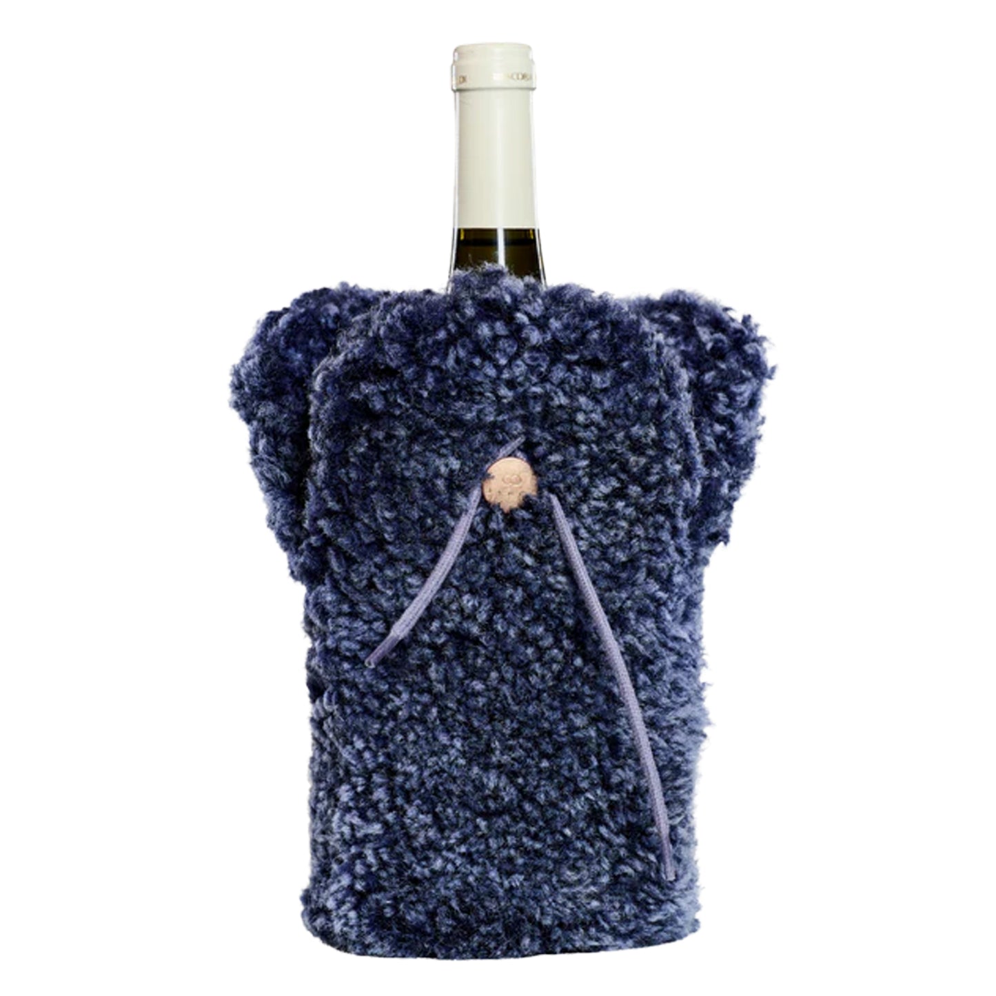 Fur Champagne Cooler - Blue Curly