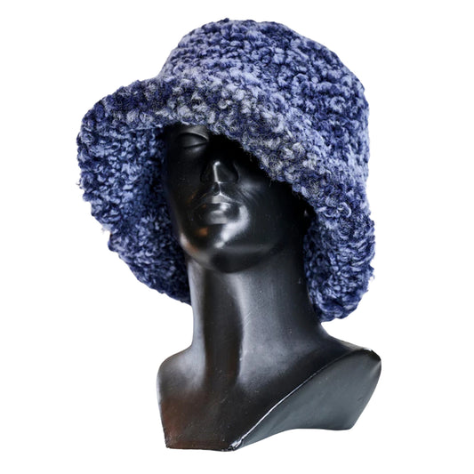 Fur Bucket Hat - Curly Blue