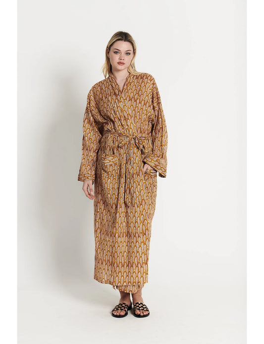 Cotton Robe - Fish