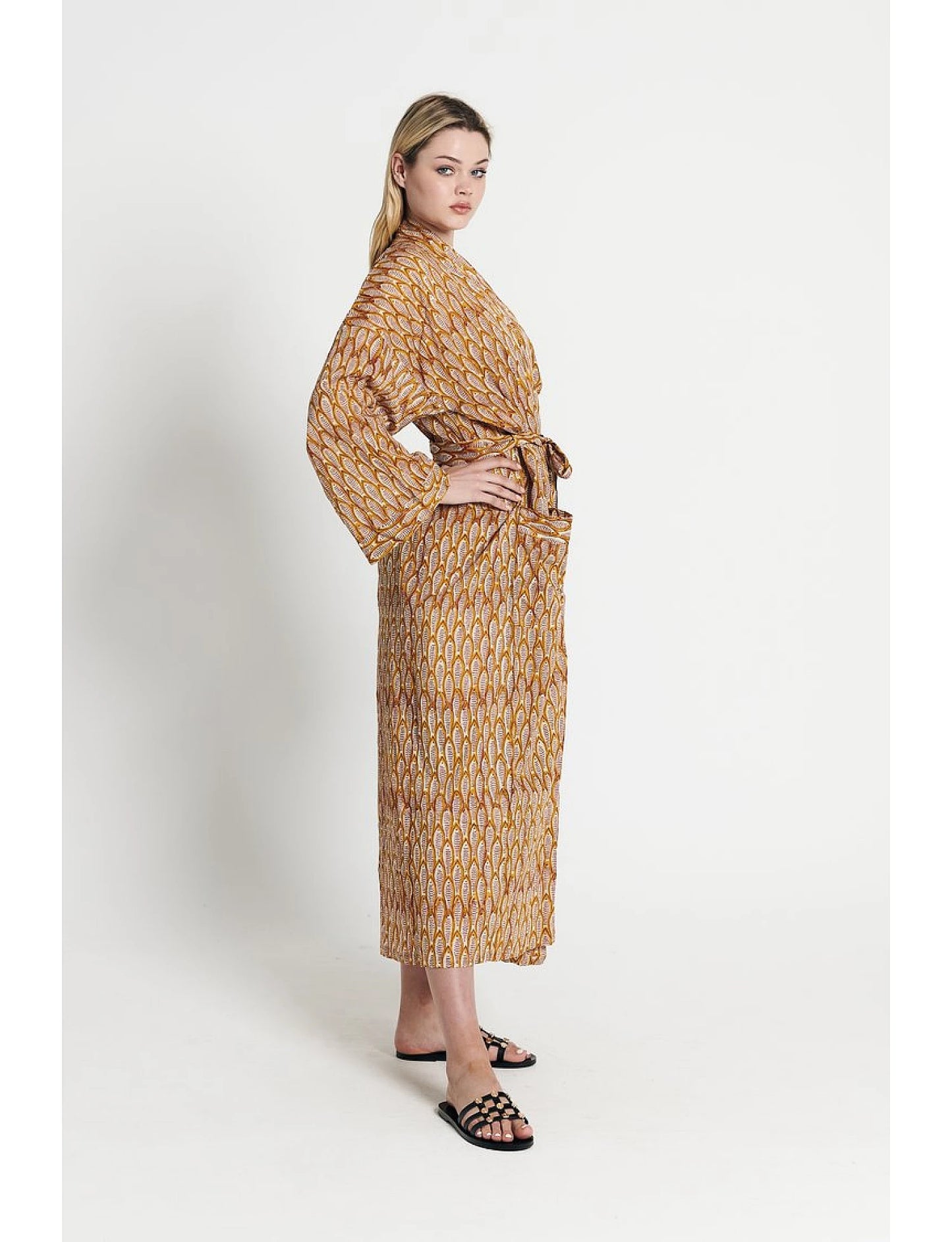 Cotton Robe - Fish