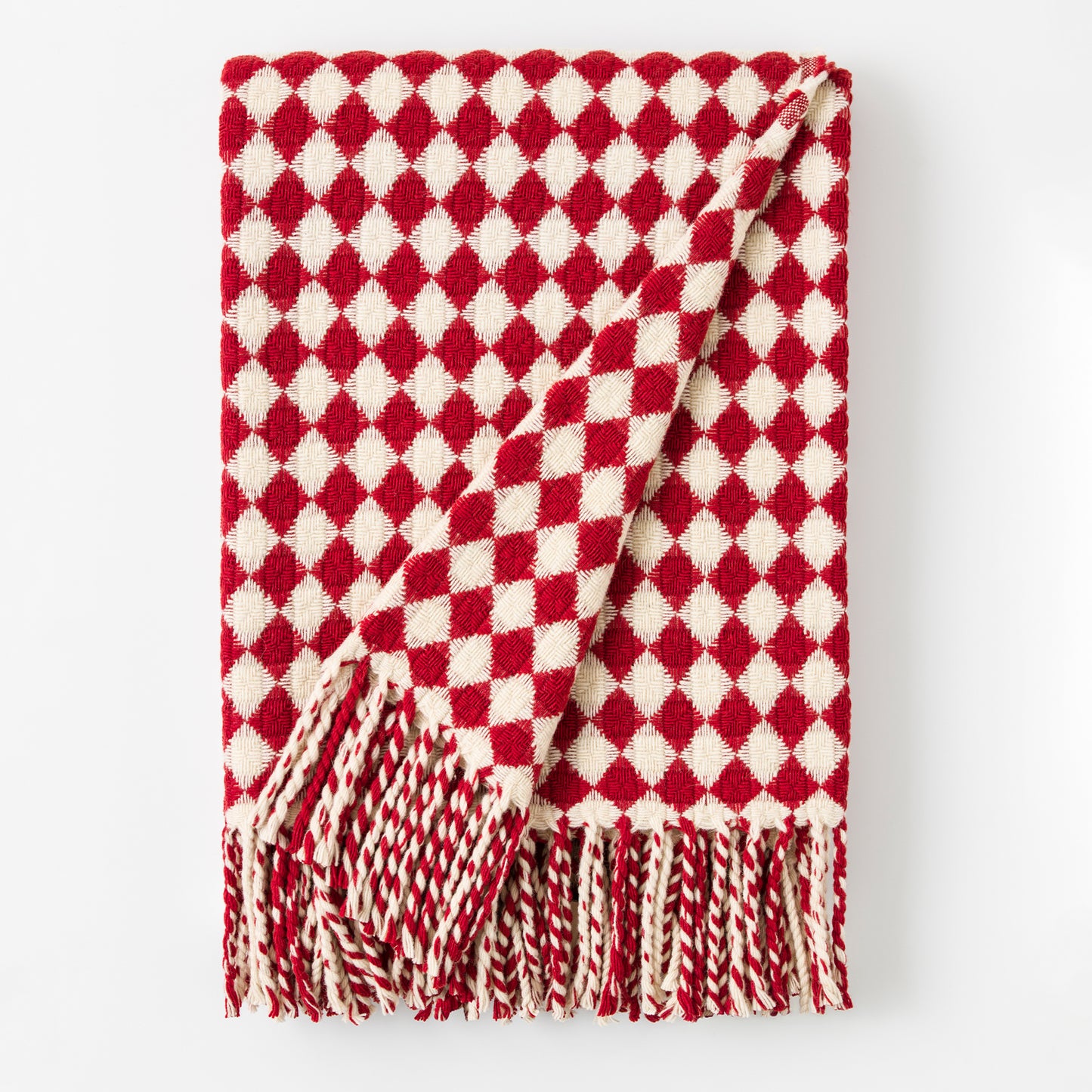 Wool Blanket - Diamond Check - 130 x 180 cm