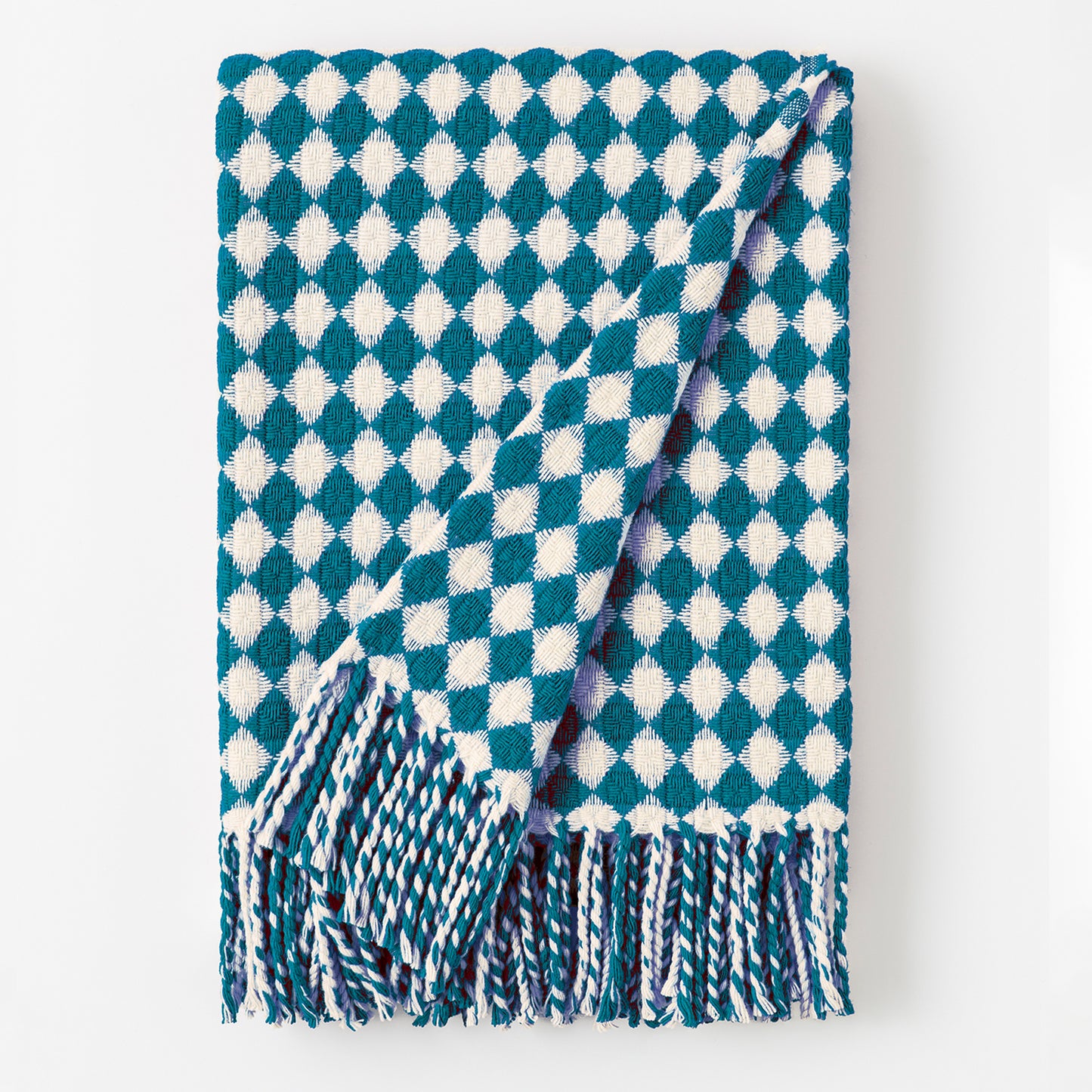 Wool Blanket - Diamond Check - 130 x 180 cm