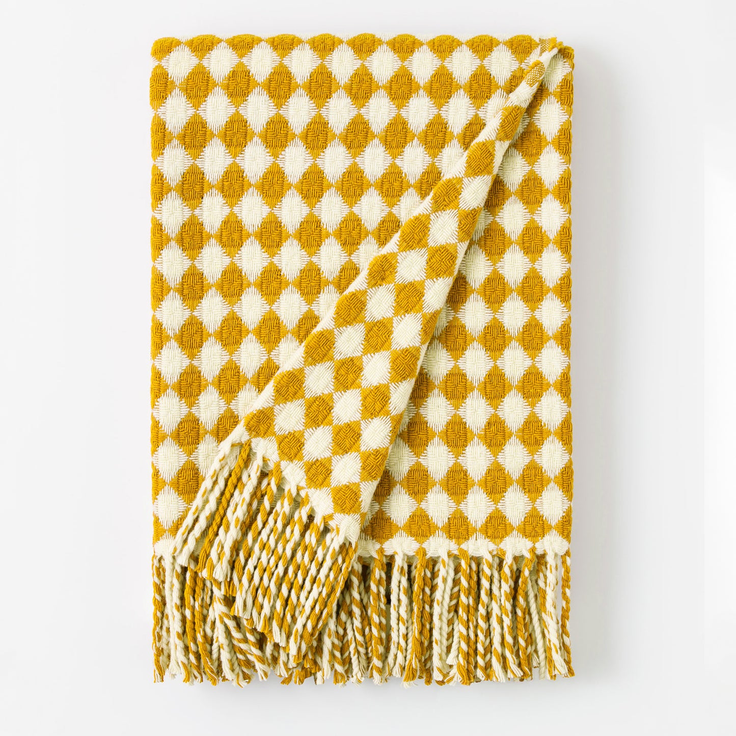 Wool Blanket - Diamond Check - 130 x 180 cm
