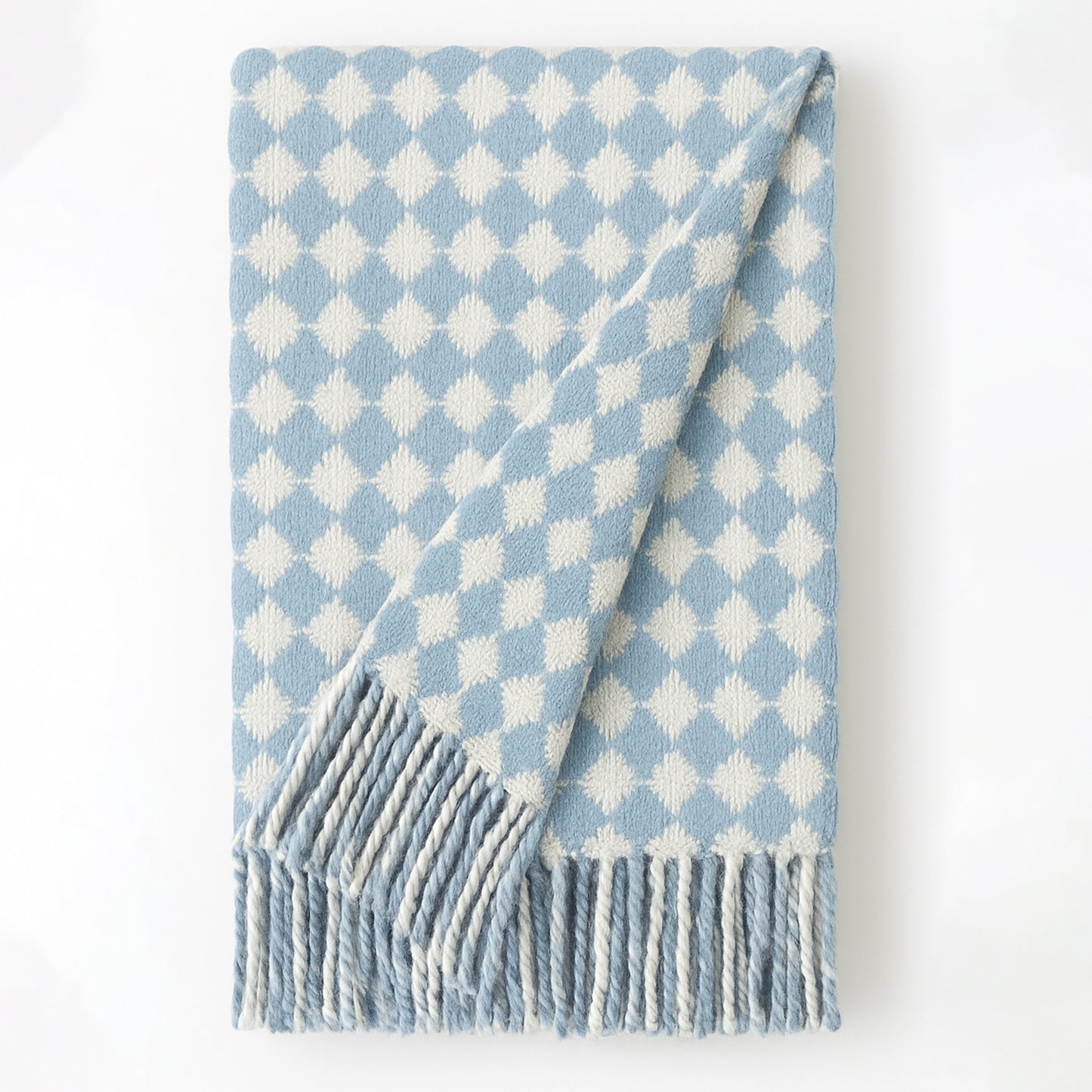 Wool Blanket - Diamond Check - 130 x 180 cm