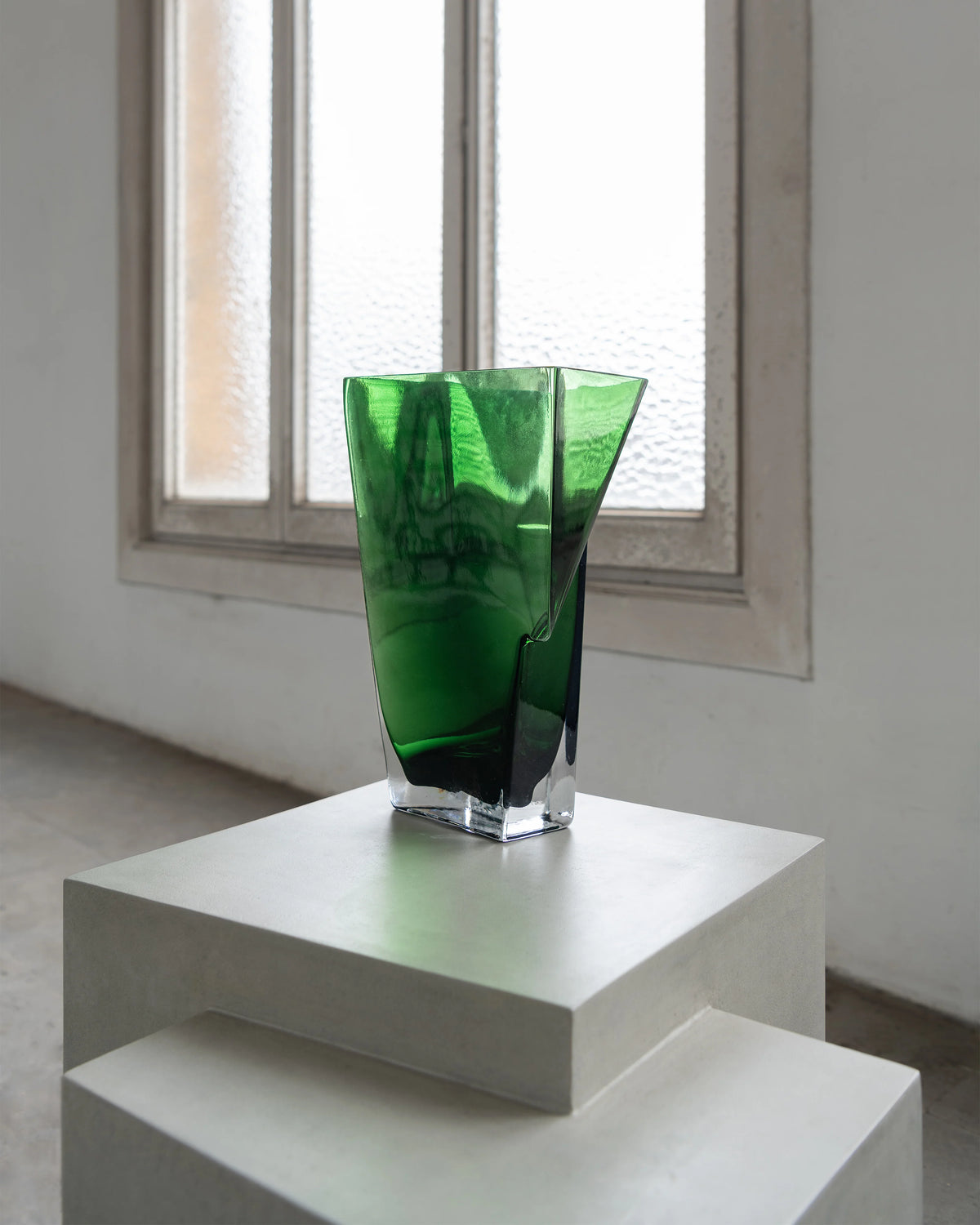 Cubist Glass Vase