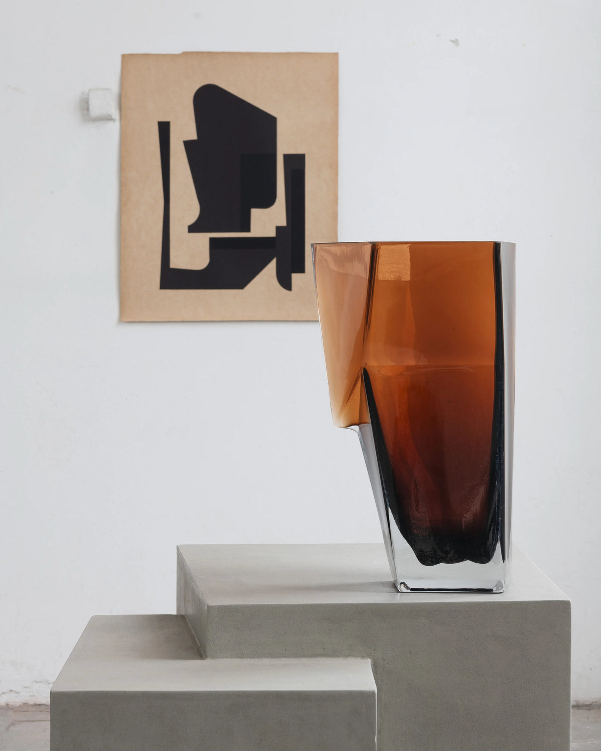 Cubist Glass Vase