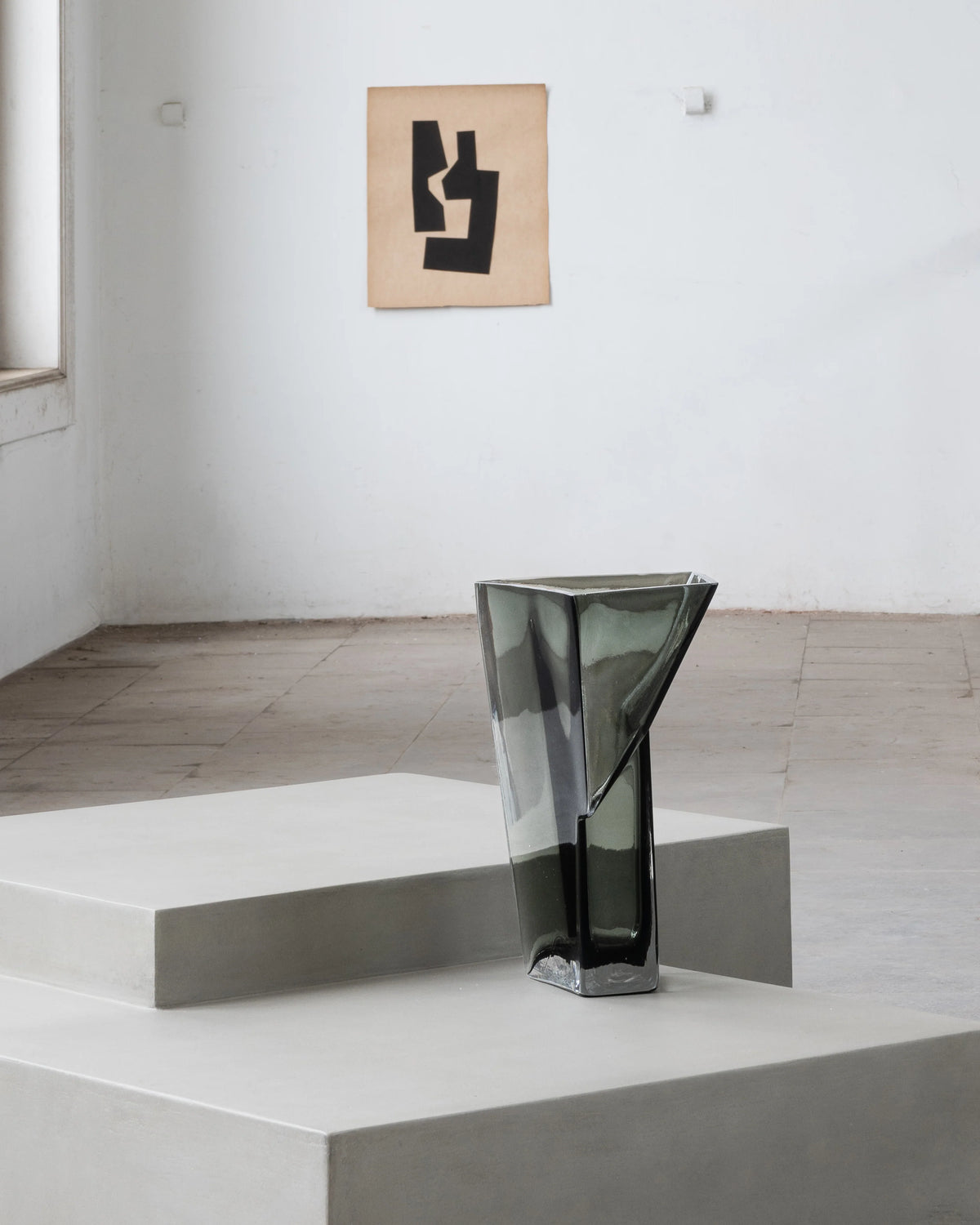 Cubist Glass Vase