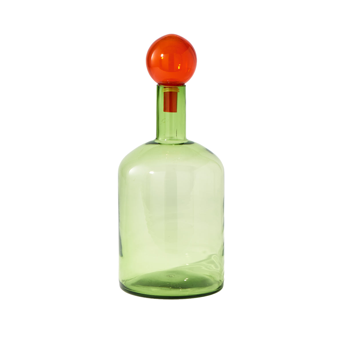 Large Glass Bubble Bottle