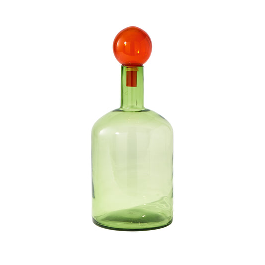 Large Glass Bubble Bottle