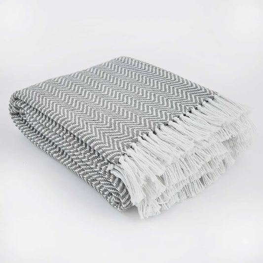 Recycled P.E.T Bottle Blanket - Herringbone