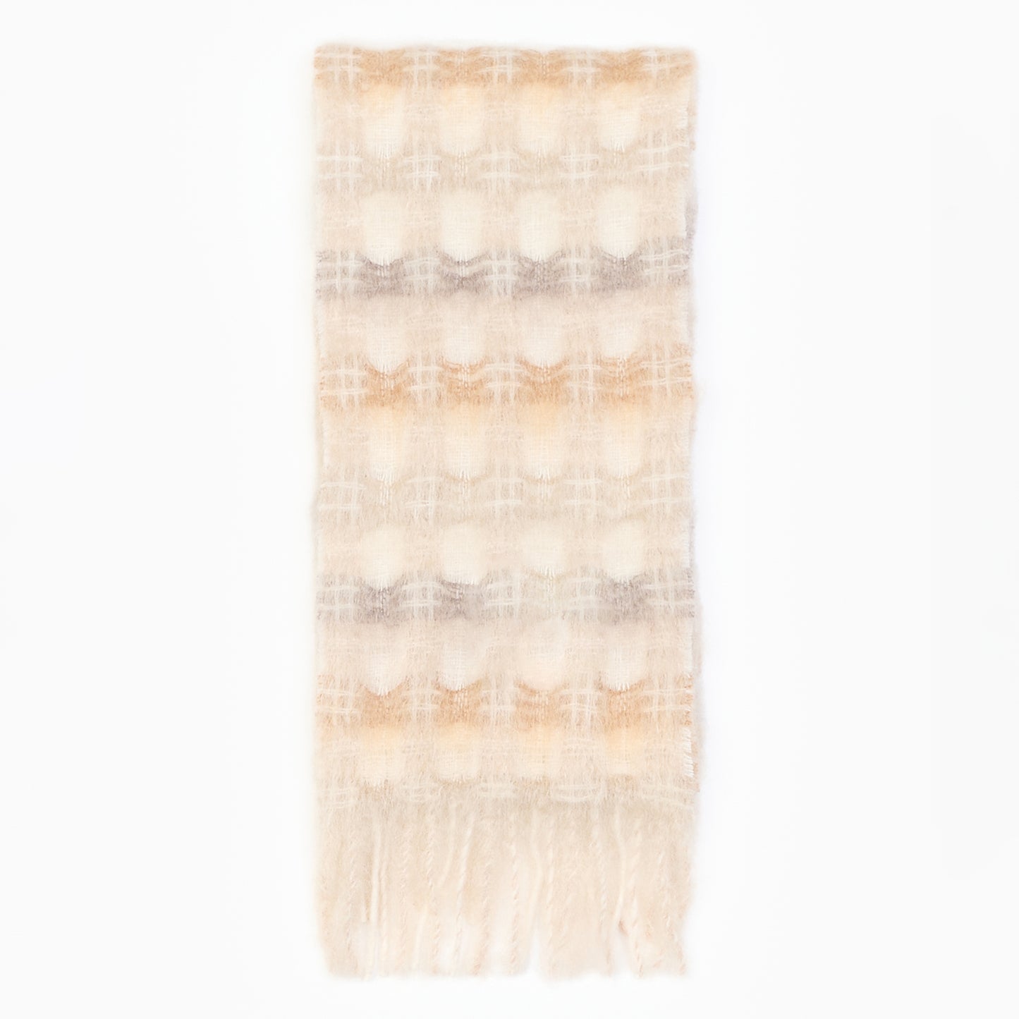 Mohair & Wool ‘Check’ Scarf