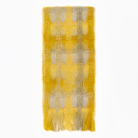 Mohair & Wool ‘Check’ Scarf