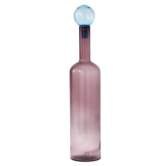 Large Glass Bubble Bottle