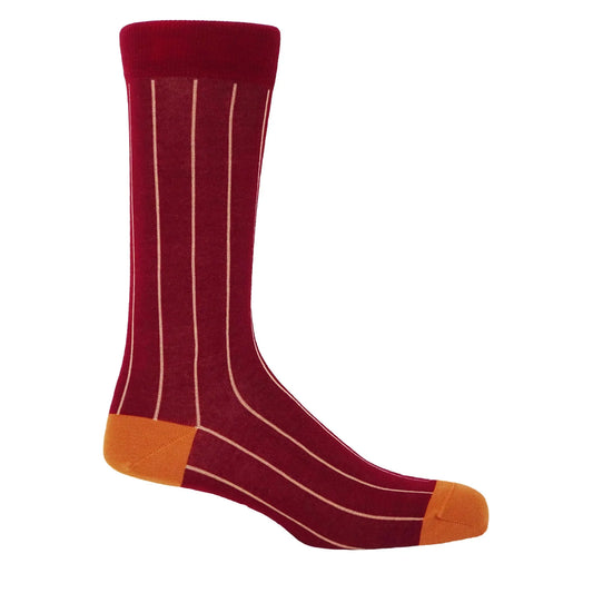 Men's Luxury Socks - Pinstripe