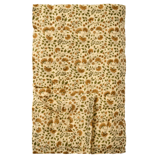 Cotton Quilt - Moss Floral