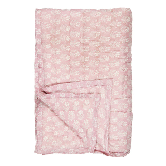 Cotton Quilt - Pink Floral