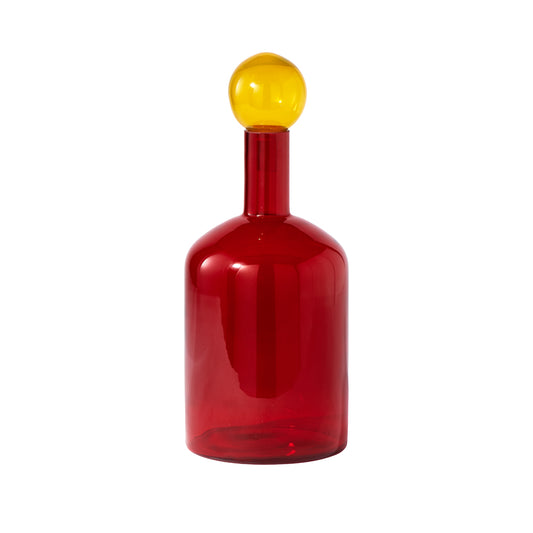 Large Glass Bubble Bottle