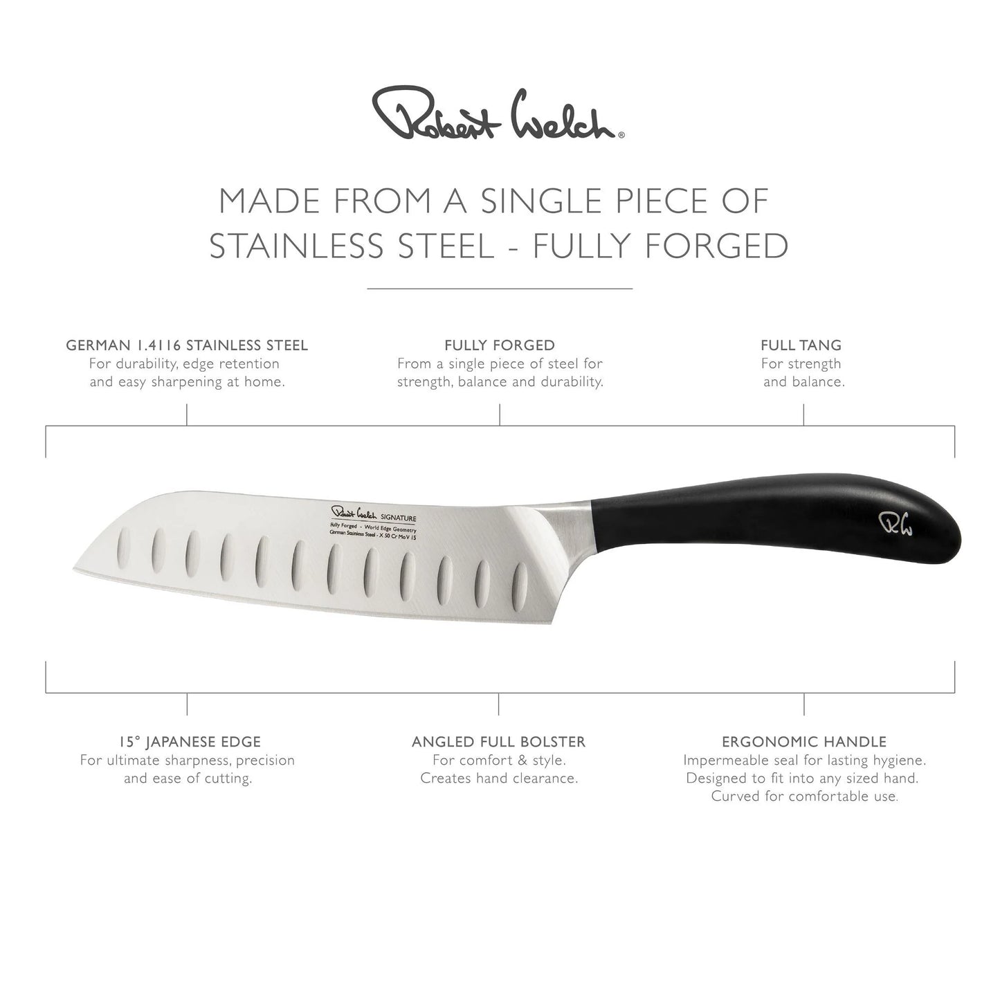 Robert Welch - Signature Santoku Knife 17cm