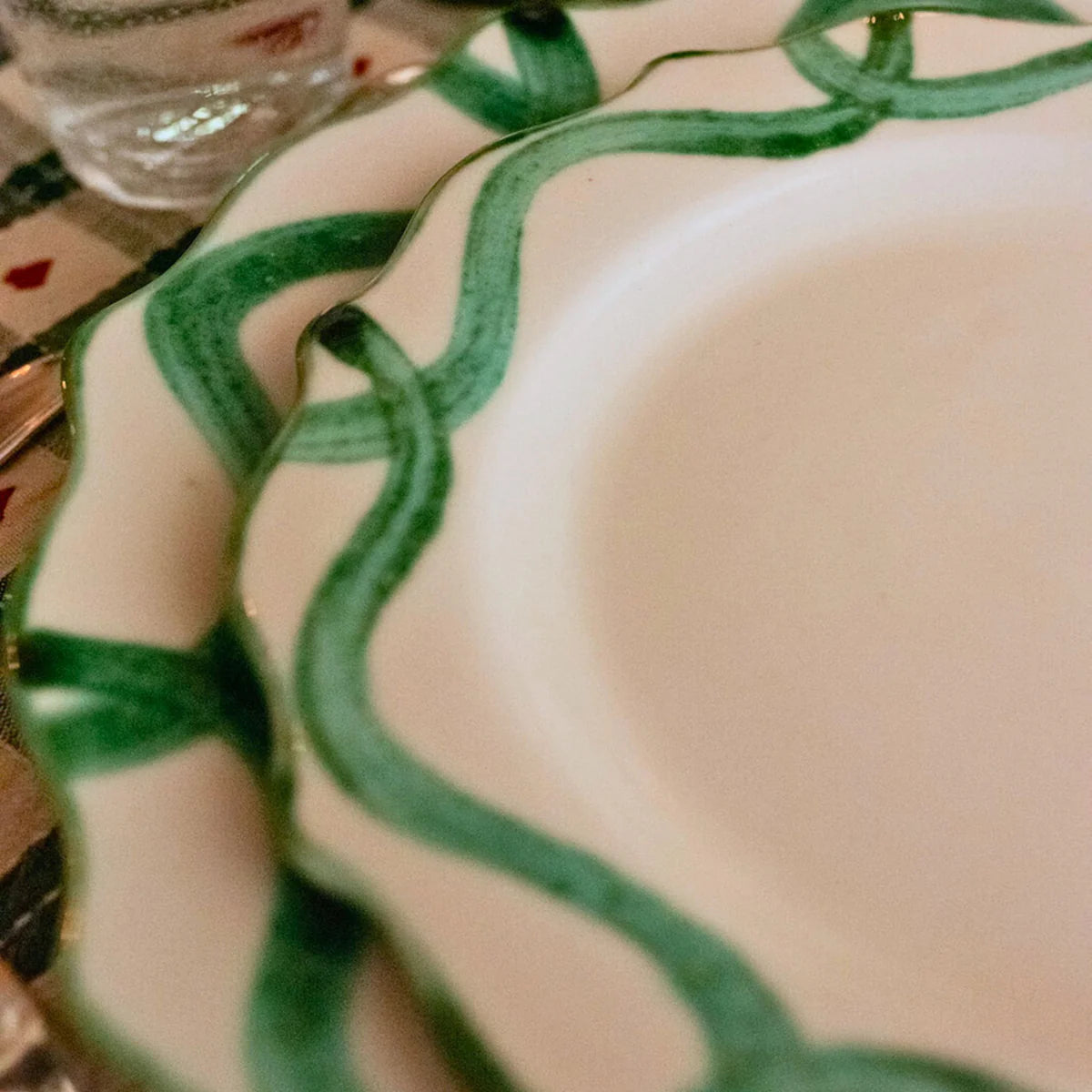 Patterned Dinnerware - Swirl Nouveau  - Dessert Plate