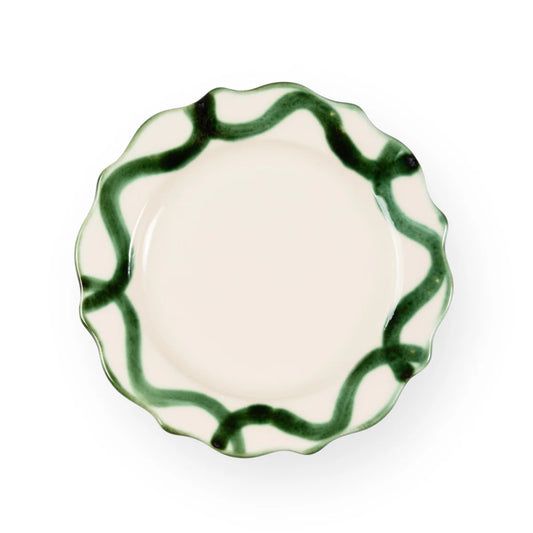 Patterned Dinnerware - Swirl Nouveau  - Dessert Plate