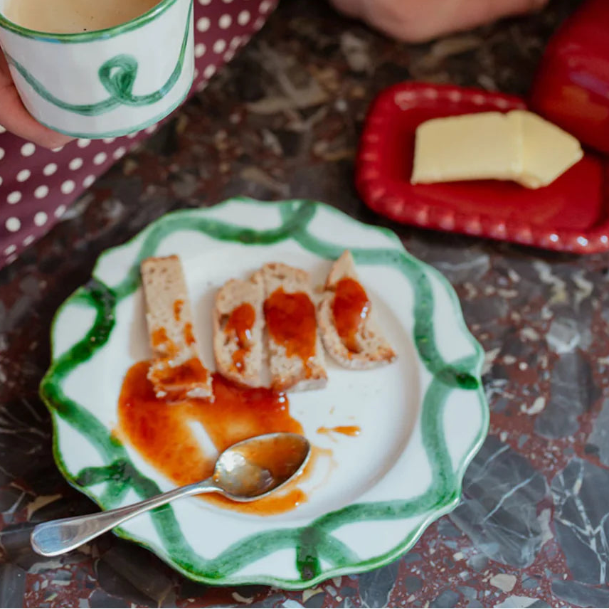 Patterned Dinnerware - Swirl Nouveau  - Dessert Plate