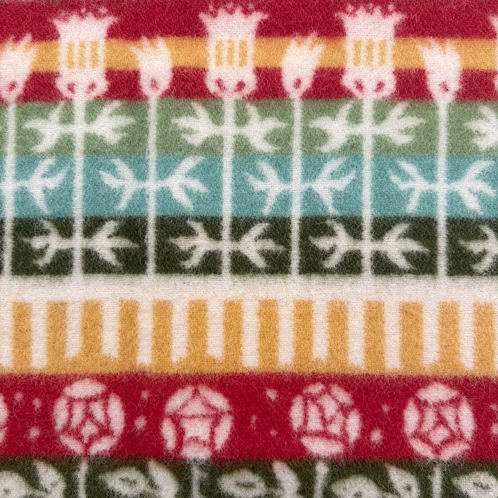 Floral Mix Lambswool Blanket