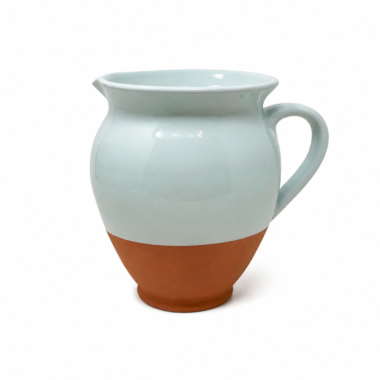 Belly Jug - Half Dipped Terracotta