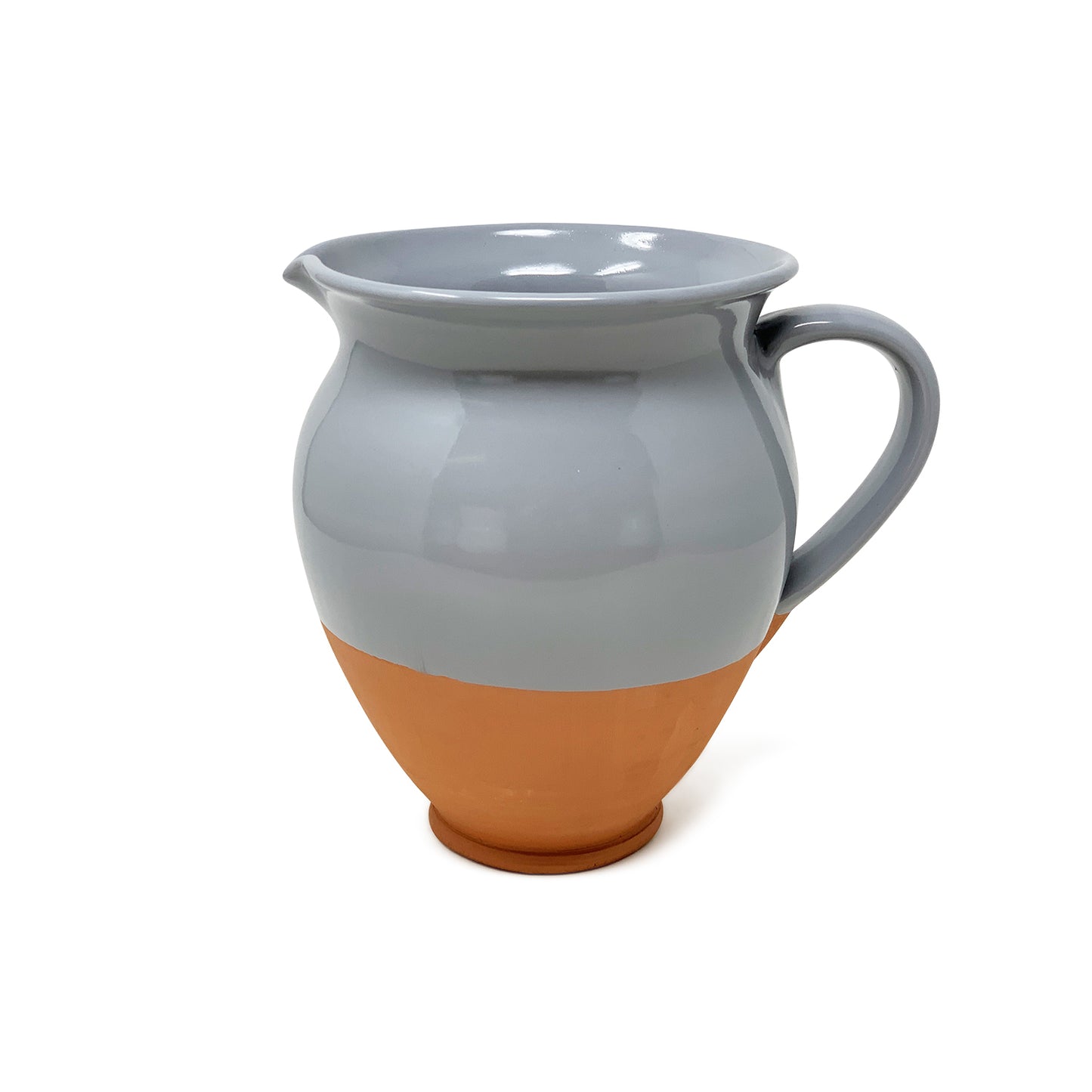 Belly Jug - Half Dipped Terracotta