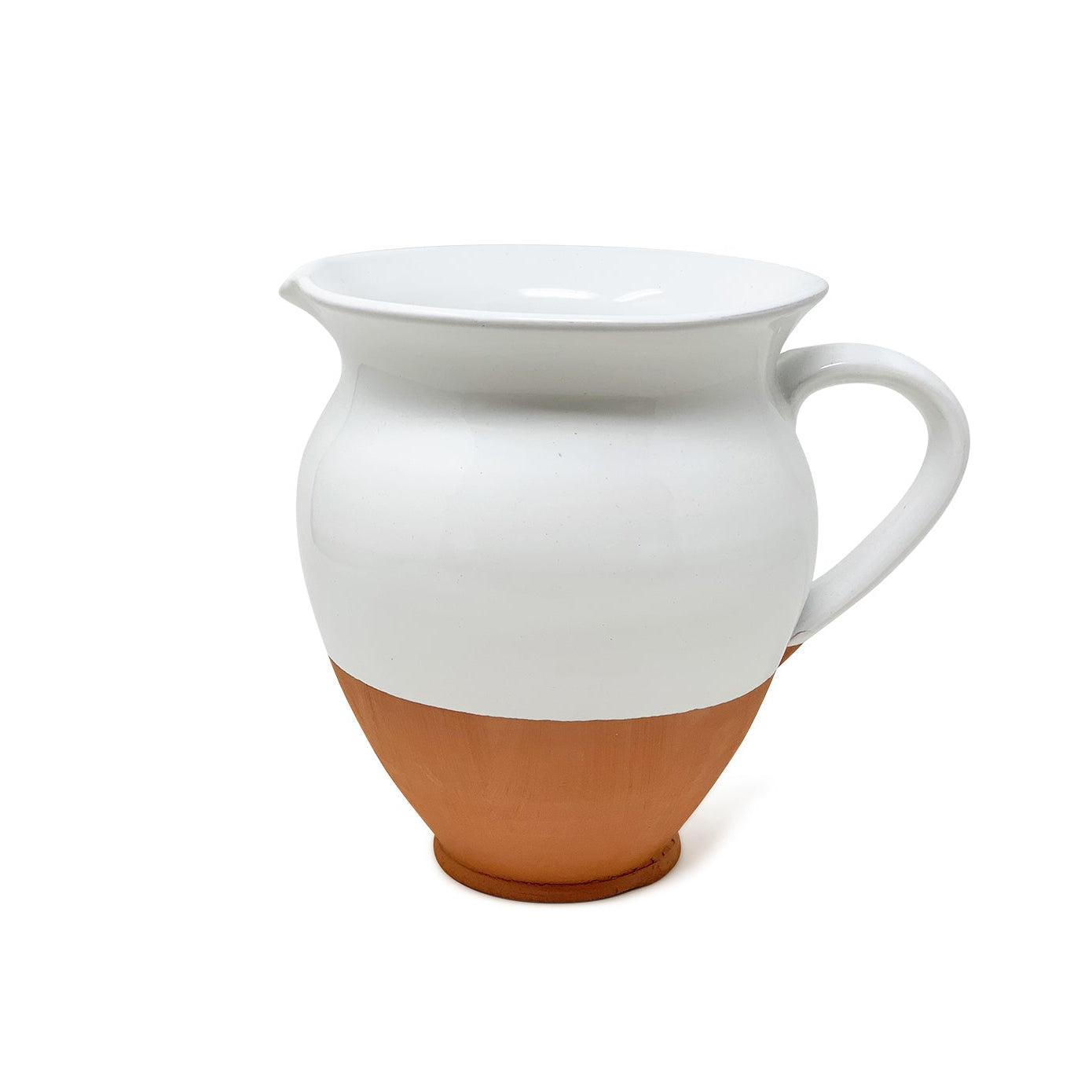 Belly Jug - Half Dipped Terracotta