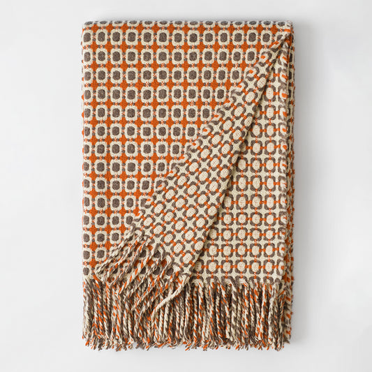 Wool Blanket - Solid Vintage Check - 130 x 180 cm