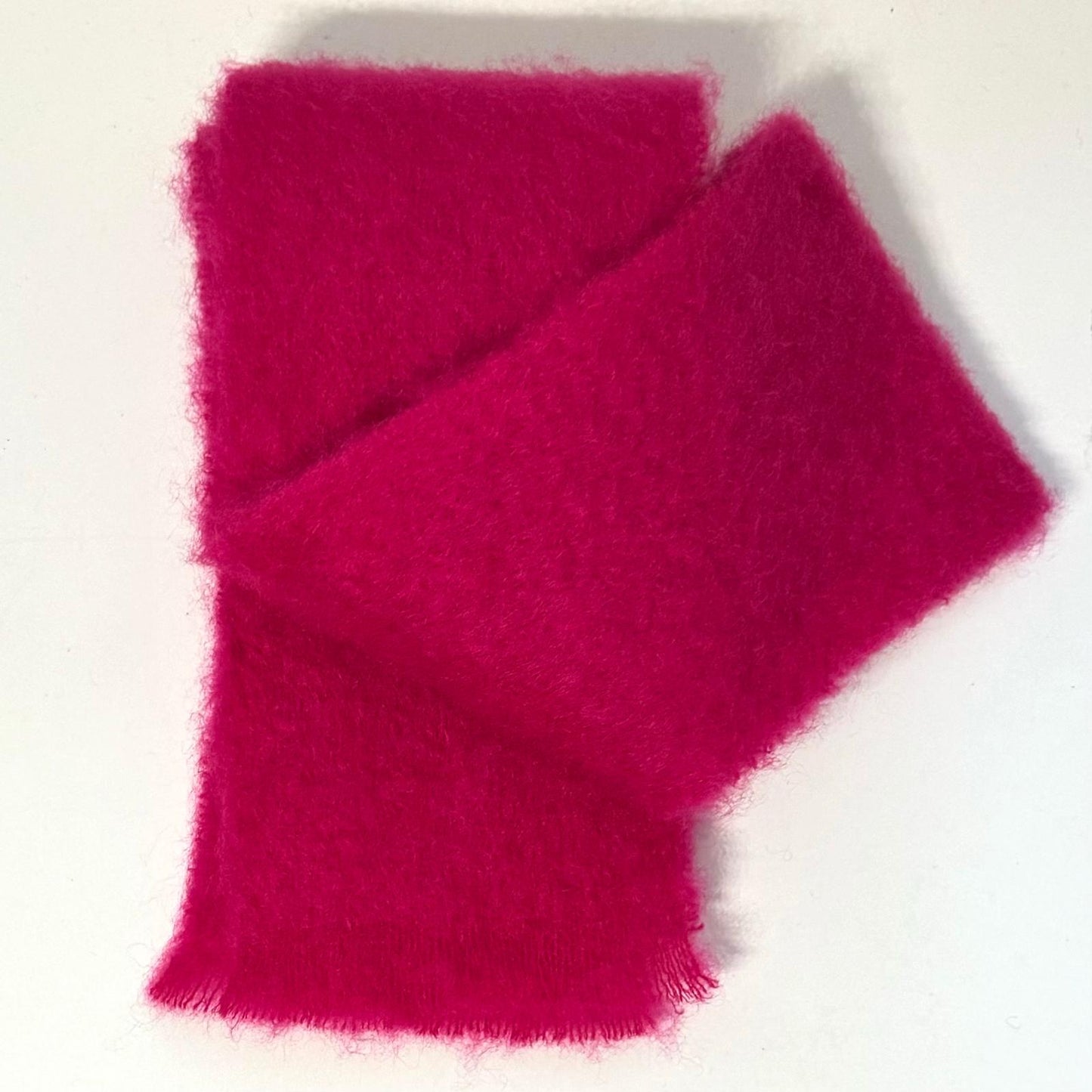 Plain Mohair & Wool Scarf