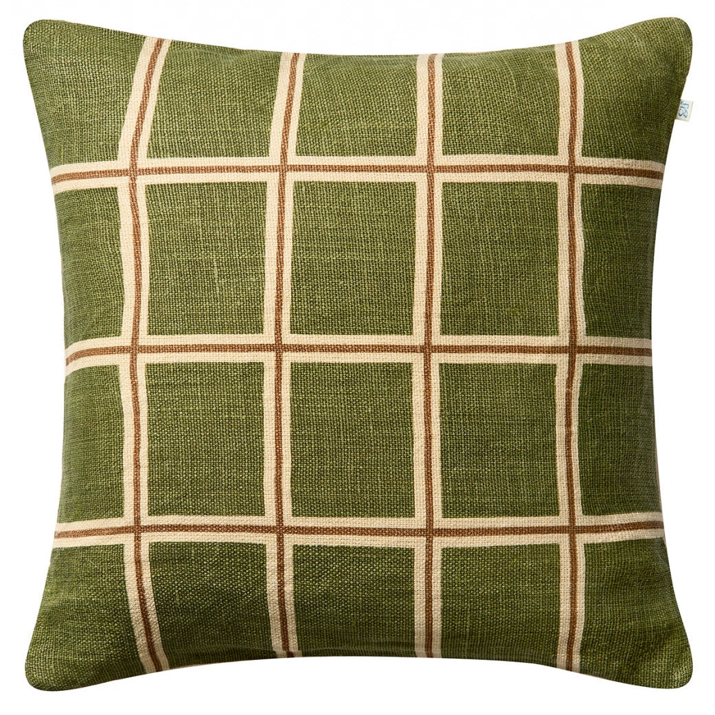 Linen Cushion - Fine Check