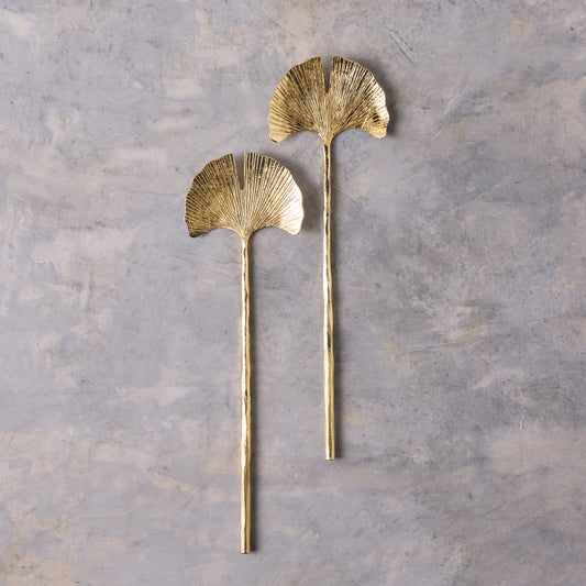 Salad Servers - Gingko Leaf