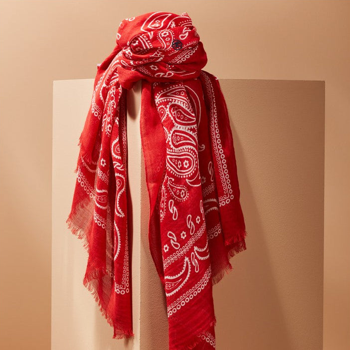 Parisienne Scarf - Organic Cotton - ‘Eigg' Pattern