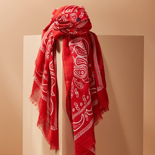 Parisienne Scarf - Organic Cotton - ‘Eigg' Pattern