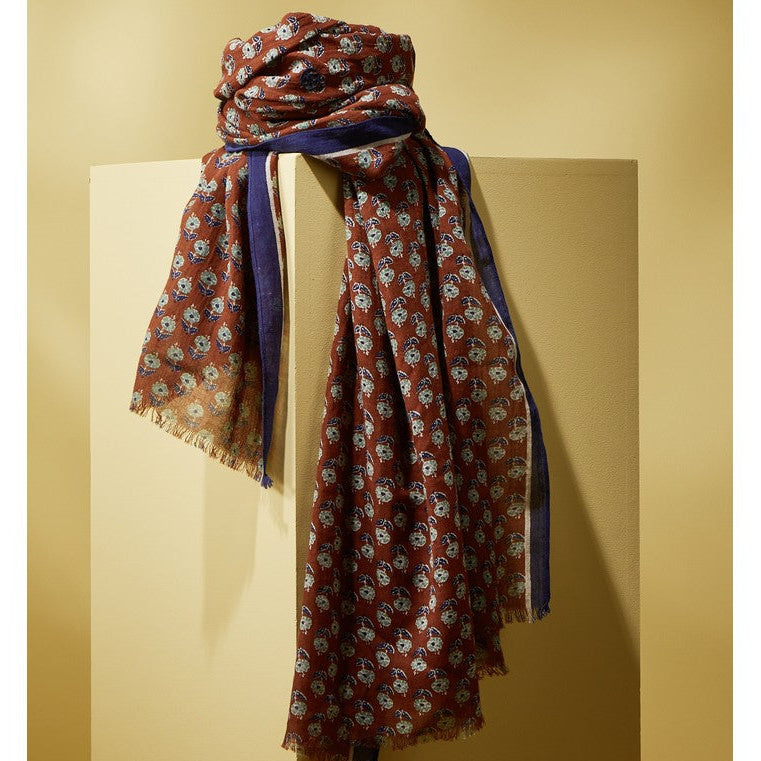 Parisienne Scarf - Organic Cotton - "Kadmat" Floral Print