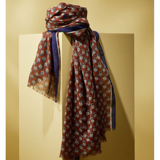 Parisienne Scarf - Organic Cotton - "Kadmat" Floral Print