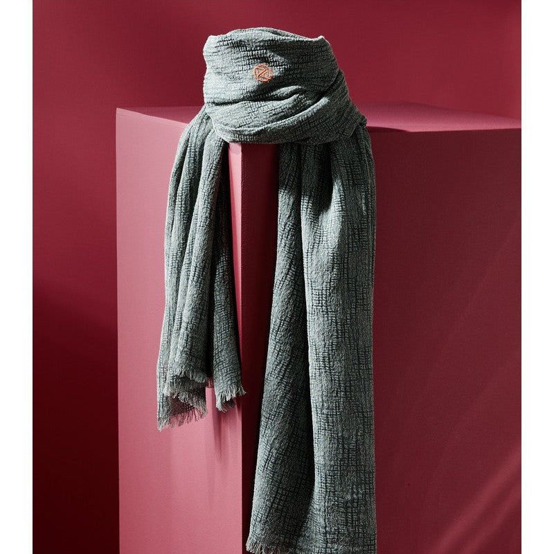 Parisienne Scarf - Organic Cotton - ‘Yakushima’ Textured