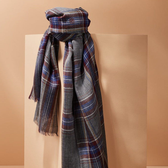 Parisienne Scarf - Organic Wool - ‘Hushinish’ Check