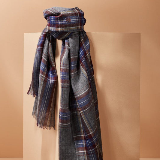 Parisienne Scarf - Organic Wool - ‘Hushinish’ Check