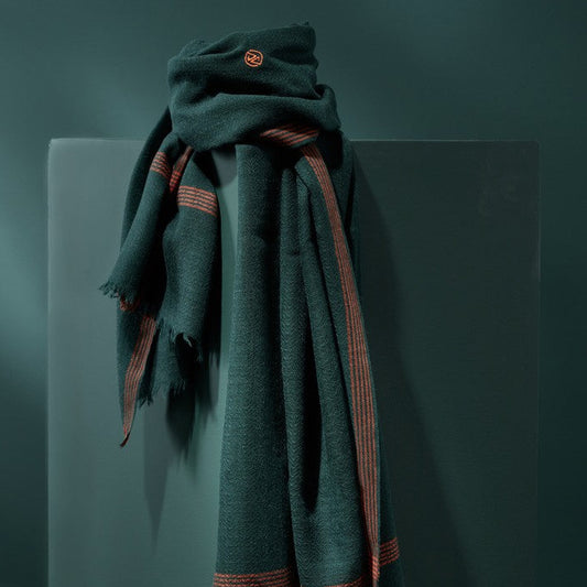 Parisienne Scarf - Organic Wool - ‘Mykines’ Check