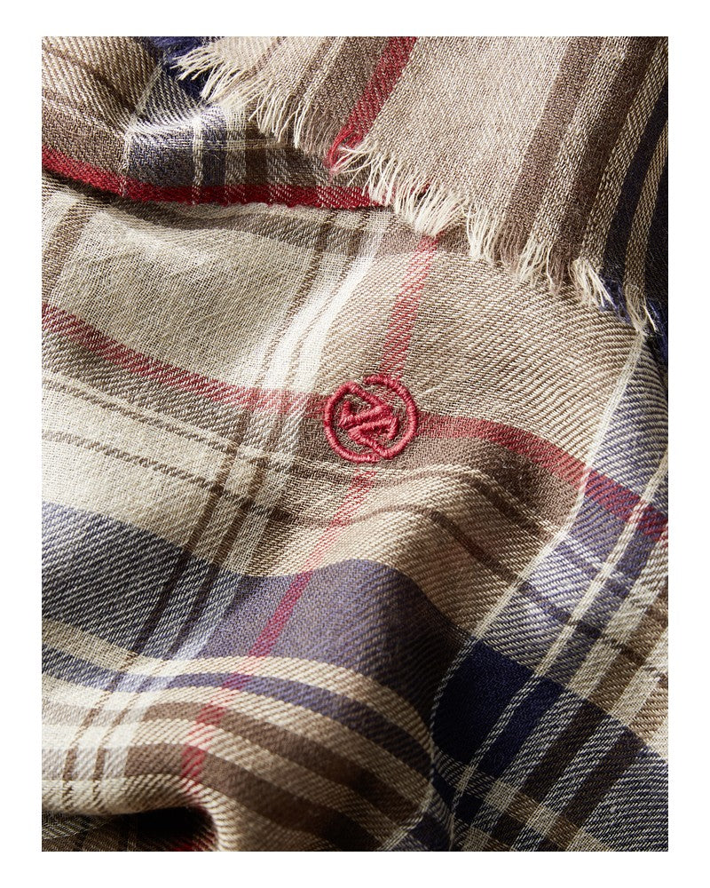Parisienne Scarf - Organic Wool -'Otzarreta' Check
