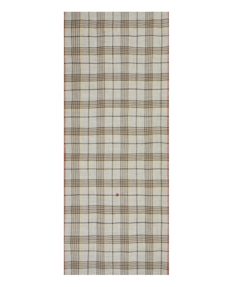 Parisienne Scarf - Organic Wool - ‘Seljavallalaug’ Check