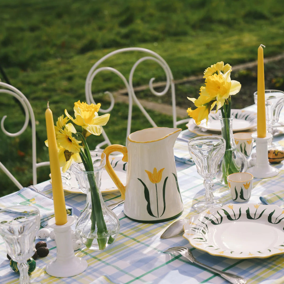 Floral Dinnerware - Yellow Tulips - Pitcher