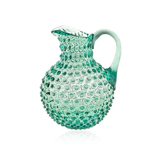 Hobnail Glass Round Jug - 2L