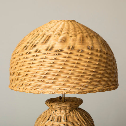 Charlotte Rattan Dome Lampshade - Natural
