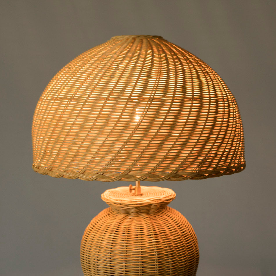 Charlotte Rattan Dome Lampshade - Natural